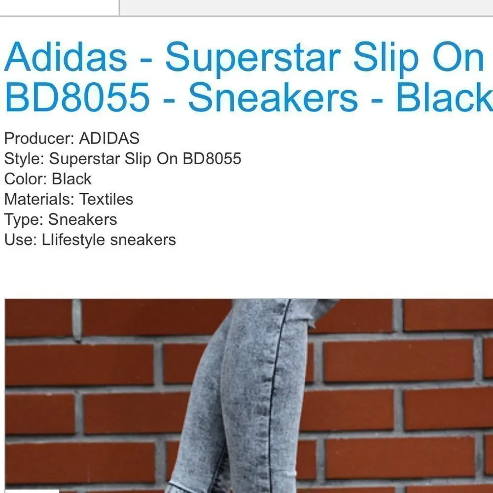 adidas sleek black